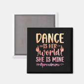 Aimant Fière Mimi D'Une Danse Mimi Dance Mimi Grand-Mère (Recto/Verso)