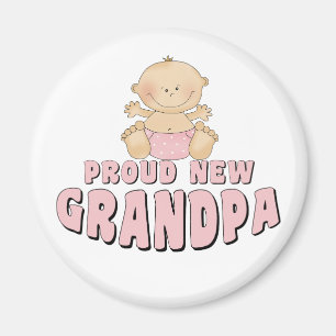 Aimant Fière nouvelle grand-père fille