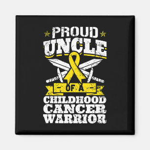 Aimant Fière Oncle D'Un Guerrier Du Cancer De L'Enfance