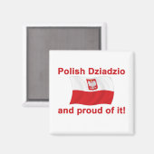 Aimant Fière Polonaise Dziadzio (Recto/Verso)