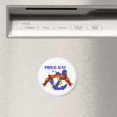 Aimant Fière tante d'un marin américain (In Situ (Lave-vaisselle))