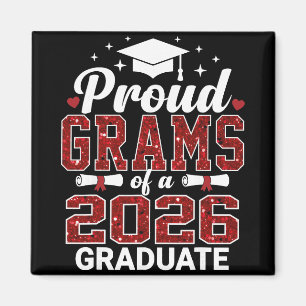 Aimant Fiers Grands-Parents D'un Diplômé De 2026 Senior R