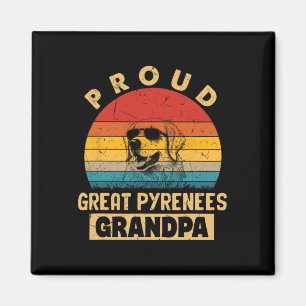 Aimant Fiers Grands Pyrénées Grand-Père Dons Chien Dons A