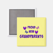 Aimant Fiers nouveaux grands-parents (Recto/Verso)