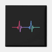 Aimant Fierté arc-en-ciel alliée LGBTQ (Devant)