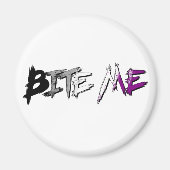 Aimant Fierté asexuée Mords-moi (Devant)
