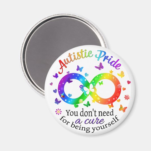 Aimant Fierté autistique (Recto/Verso)