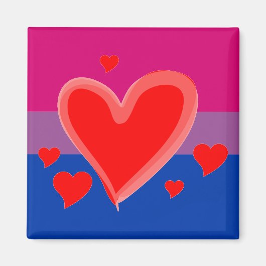 Aimant Fierté bisexuelle (Devant)