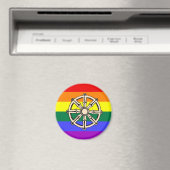 Aimant Fierté bouddhiste gay (In Situ (Lave-vaisselle))