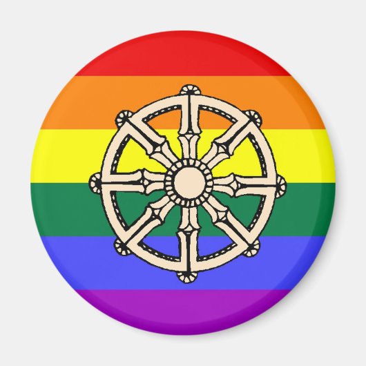 Aimant Fierté bouddhiste gay (Devant)