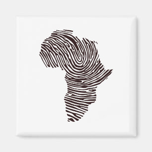 Aimant Fierté culturelle de l'empreinte africaine Mois de