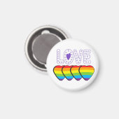 Aimant Fierté d'amour. LGBT+Pride. Fierté (Recto/Verso)
