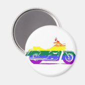 Aimant Fierté de moto GLBT (Recto/Verso)