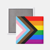 Aimant Fierté de progrès LGBTQ+ (Recto/Verso)