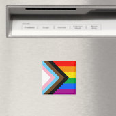 Aimant Fierté de progrès LGBTQ+ (In Situ (Lave-vaisselle))
