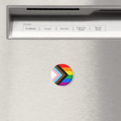 Aimant Fierté de progrès LGBTQ+ (In Situ (Lave-vaisselle))