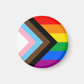 Aimant Fierté de progrès LGBTQ+ (Devant)