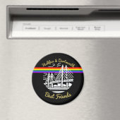 Aimant Fierté Halifax Dartmouth meilleurs amis frigo Magn (In Situ (Lave-vaisselle))