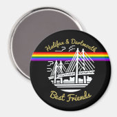 Aimant Fierté Halifax Dartmouth meilleurs amis frigo Magn (Recto/Verso)