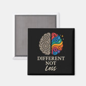 Aimant Fierté neurodivergente Adhd Autisme Acceptation Au (Recto/Verso)