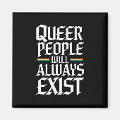Aimant Fierté queer, la fierté queer, les personnes queer (Devant)