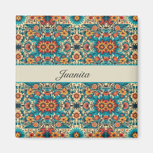 Aimant Fiesta Blooms, personnalisable
