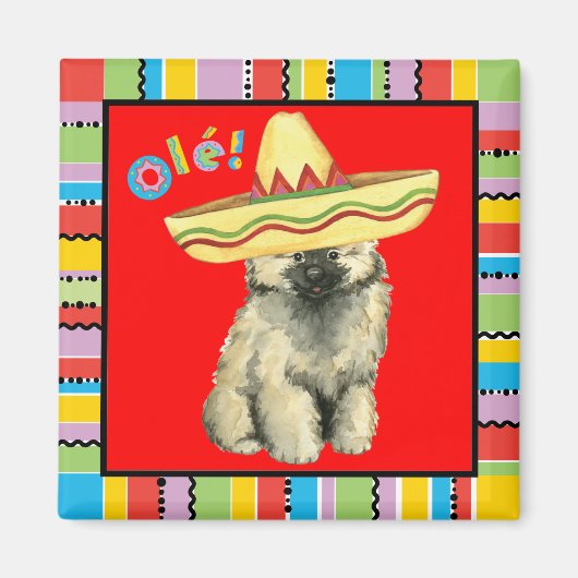 Aimant Fiesta Keeshond (Devant)