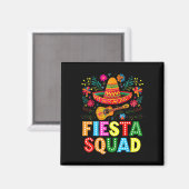 Aimant Fiesta Squad Cinco De Mayo Faisons la Fiesta Mexic (Recto/Verso)