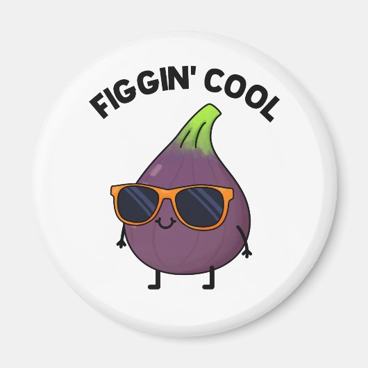 Aimant Figgin Cool Funny Fig Aliment Pun (Devant)