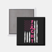 Aimant Fight Breast Cancer American (Recto/Verso)