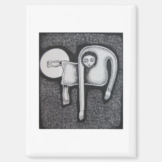 Aimant Figure angulaire de Hassan Wahba et cercle blanc
