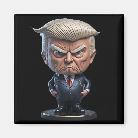 Aimant Figure caricature de Donald Trump (Devant)