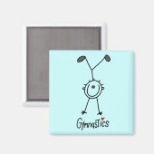 Aimant Figure de base Gymnastique Tshirts et cadeaux (Recto/Verso)