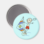 Aimant Figure de bâton de parasailing (Recto/Verso)