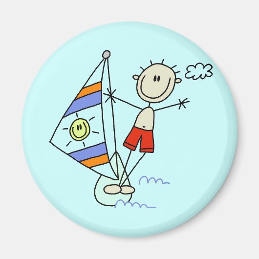 Aimant Figure de bâton de parasailing (Devant)