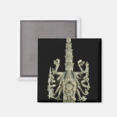 Aimant Figure de la déesse hindoue Kali (Recto/Verso)