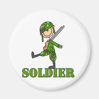 Aimant Figure du bâton de soldat