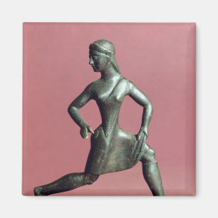 Aimant Figurine d'un fonctionnement de fille,