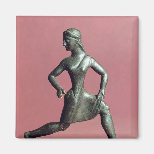 Aimant Figurine d'une fille qui court, (Devant)