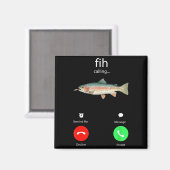 Aimant Fih Calling Remind Me Message Decline Accept Phone (Recto/Verso)