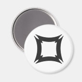 Aimant FIHANKRA | Symbole Adinkra de la sécurité et de la (Recto/Verso)