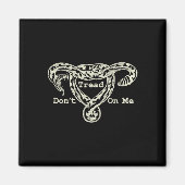 Aimant Fil Sur Moi Uterus Snake Pro Roe Feminist (Devant)