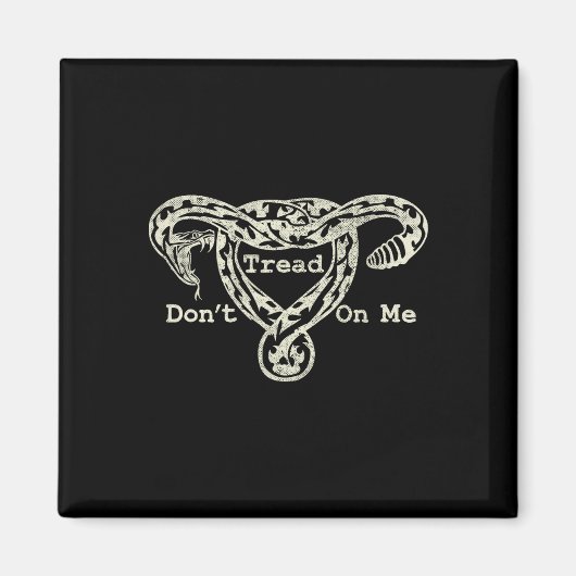 Aimant Fil Sur Moi Uterus Snake Pro Roe Feminist (Devant)