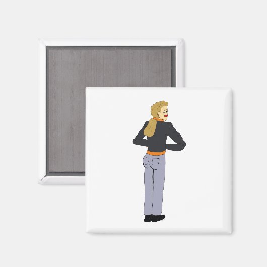 Aimant fille (Recto/Verso)