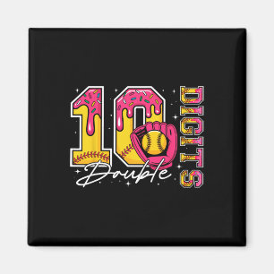 Aimant Fille 10 Double Chiffres 10ème Anniversaire Glace 