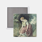 Aimant Fille à un duit (Recto/Verso)