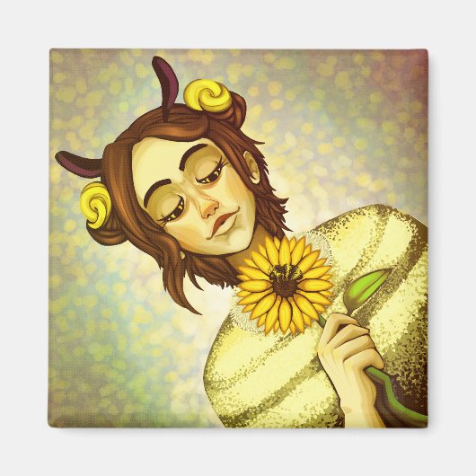 Aimant Fille abeille (Devant)