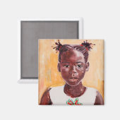 Aimant Fille africaine (Recto/Verso)