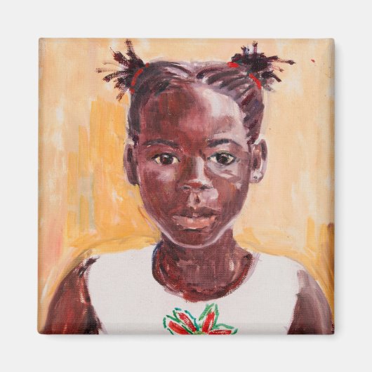 Aimant Fille africaine (Devant)