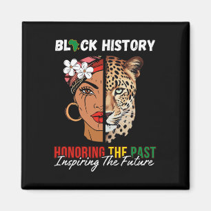 Aimant Fille afro rendant hommage au passé inspirant le f